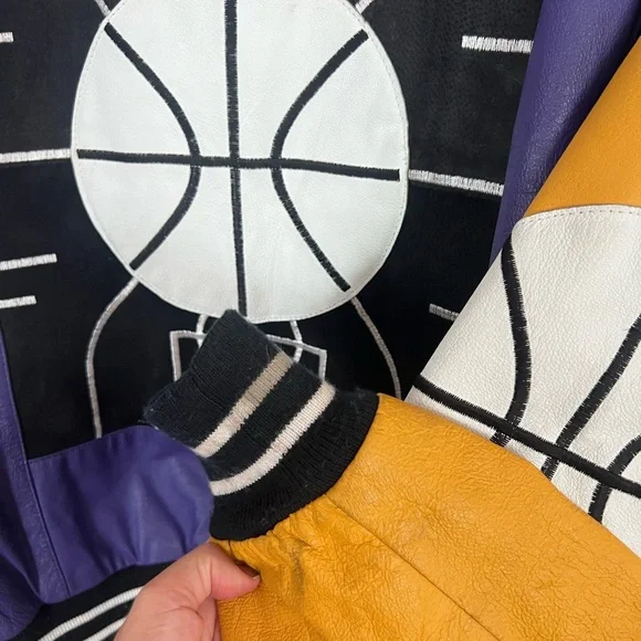 Vintage Hobo Michael Hoban leather football jacket